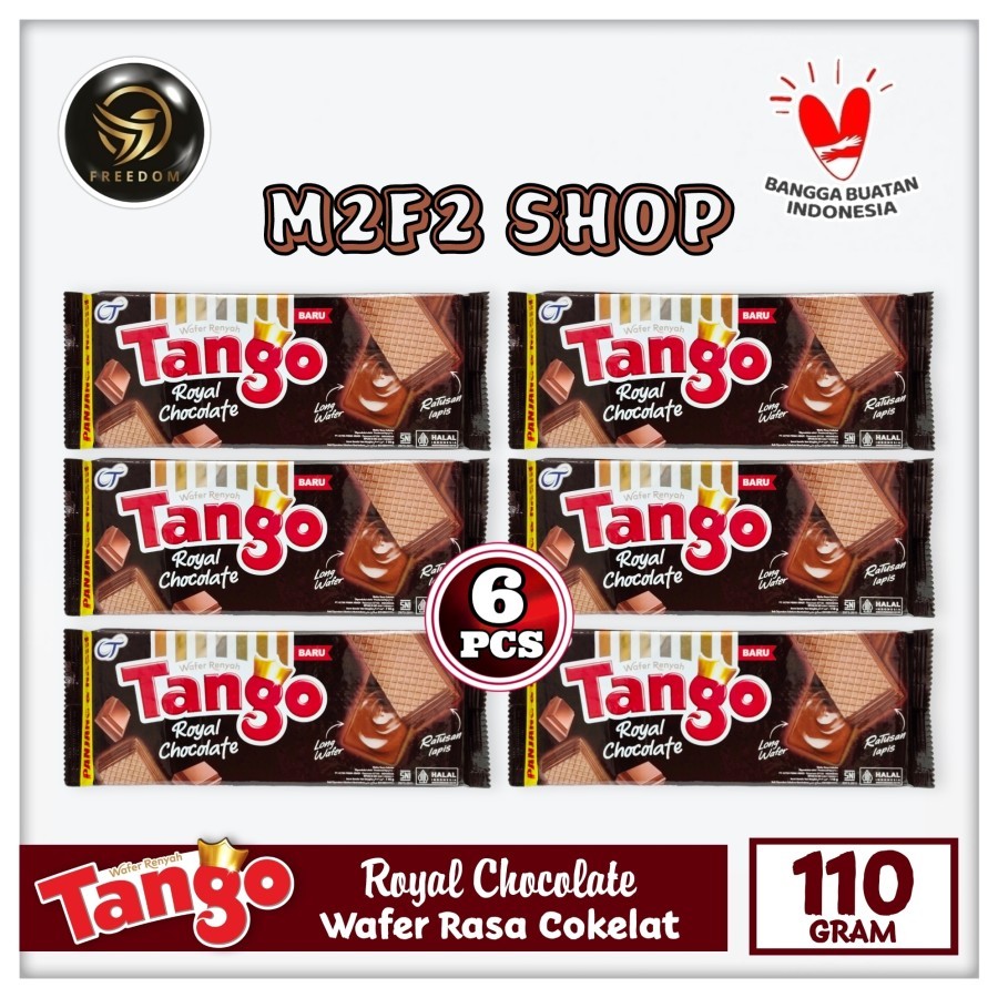 

Tango Wafer Royal Chocolate | Krim Cokelat - 110 gr (Kemasan 6 Pcs)