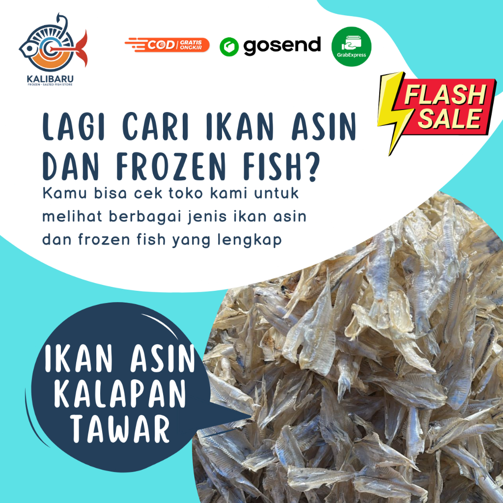

Ikan Asin Kalapan Tawar / Pakang Pakkang Tawar Size JUMBO Kemasan 1000 gram