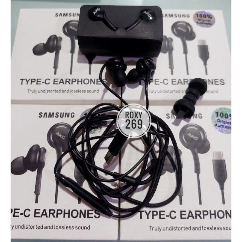 Headset Earphone Samsung AKG USB Type C Note10 Note20 Note 10 20 Plus S20 S21 S22 S23 S24 S25 Plus P