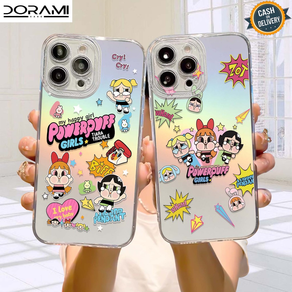 Case Hologram iPhone X XR 7+ 8+ 11 12 13 13 Pro 15 14 Pro Max 15 Pro Max Motif ( PPG2 ) Softcase Hol