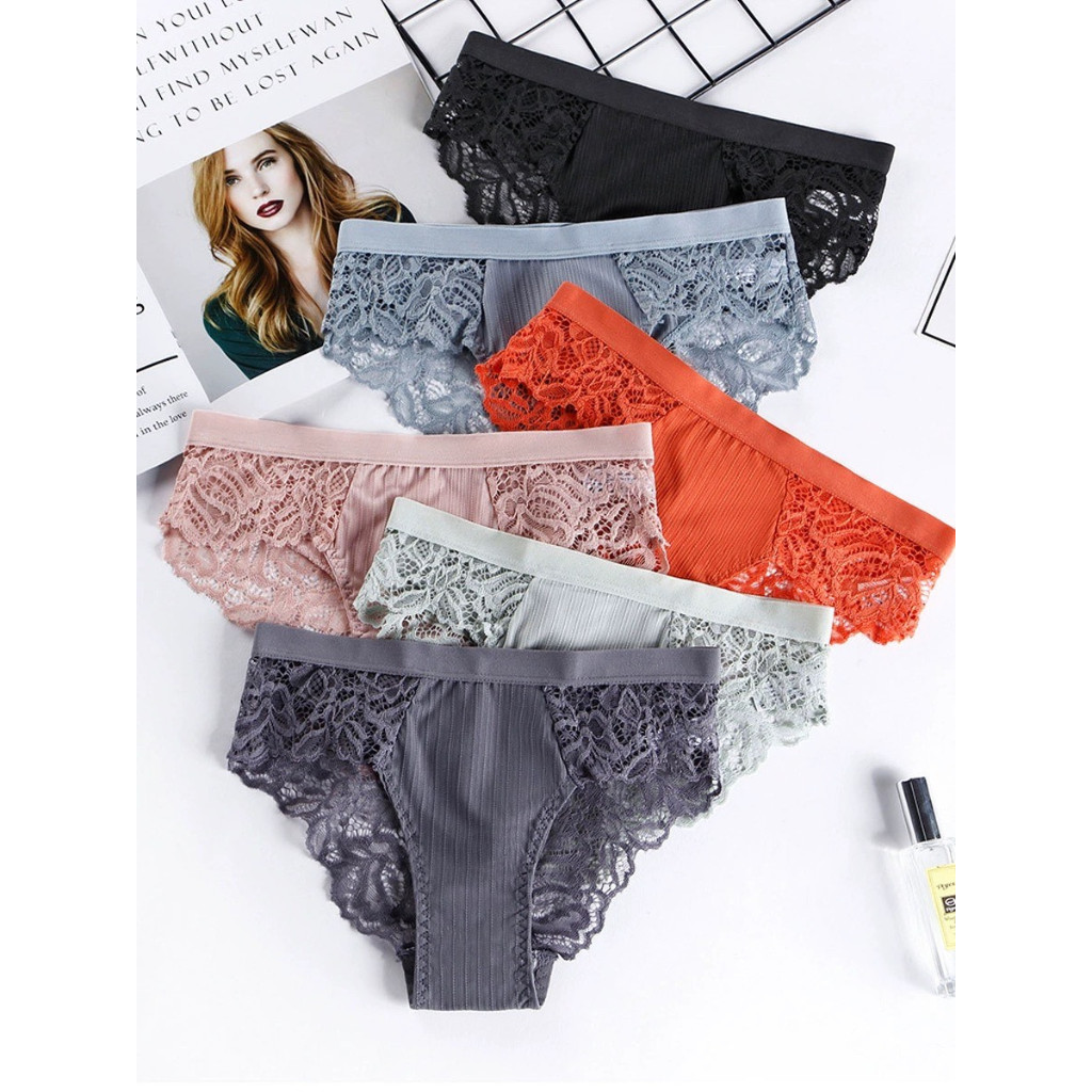 Crystal - Sexy Underwear Celana Dalam Wanita / Cancut Wanita Bahan Renda Halus 6802