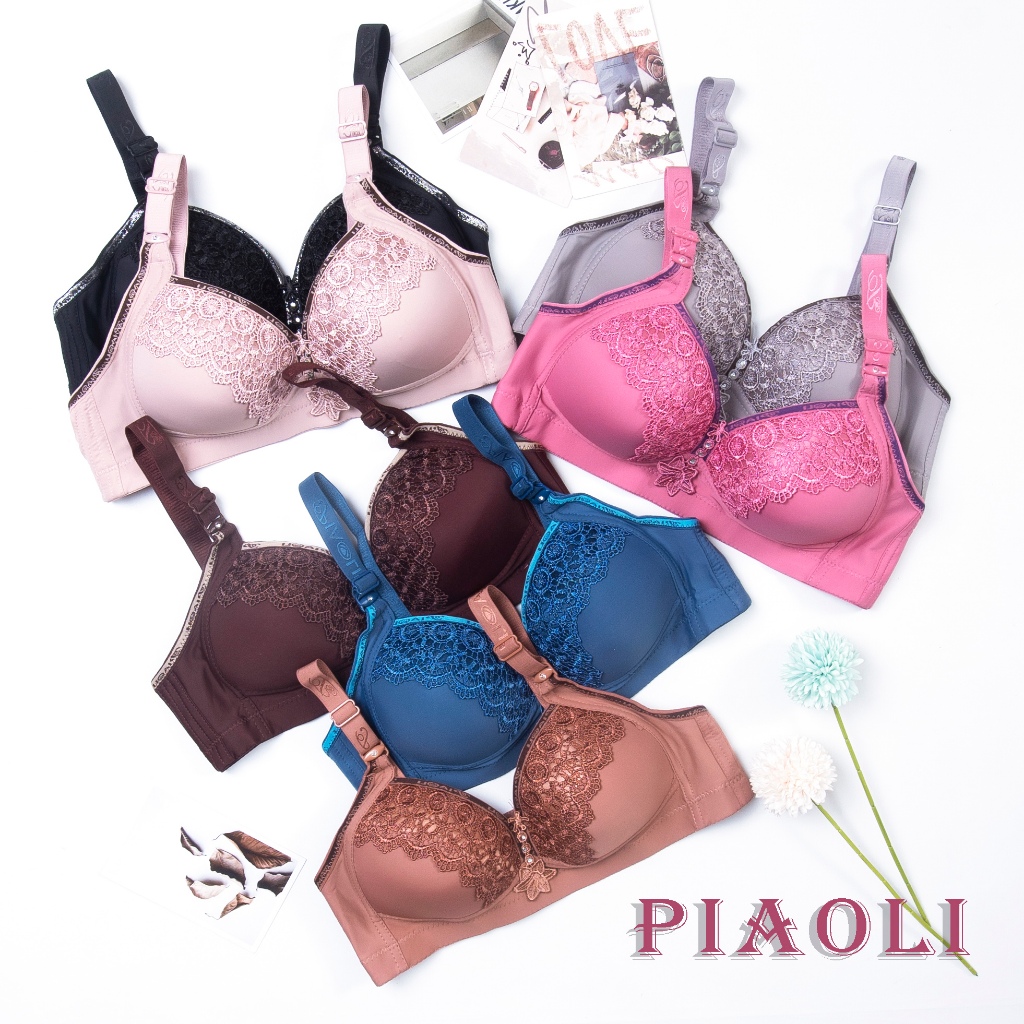 BEE - Bra Big Size Bh Push Up Piaoli Wanita Premium Tanpa Kawat 1006