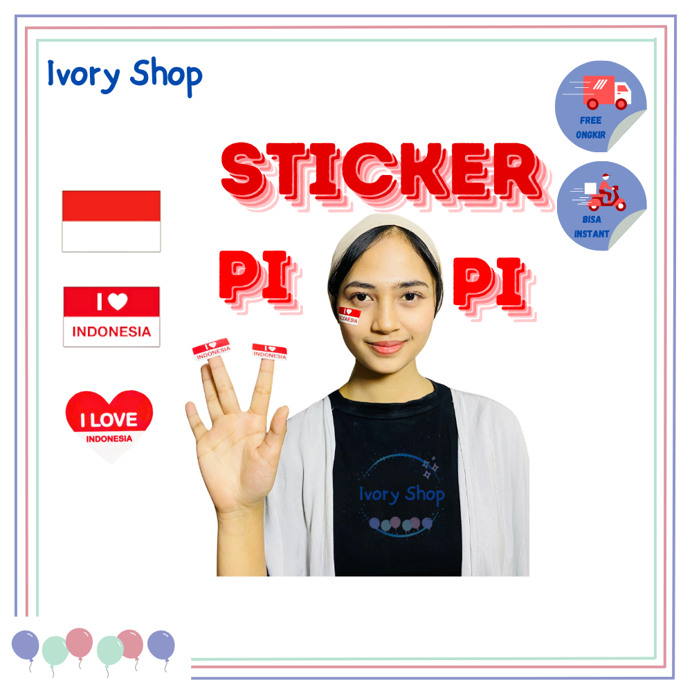 

Sticker Pipi Merah Putih Tempelan Wajah Hiasan HUT RI 17 Agustus