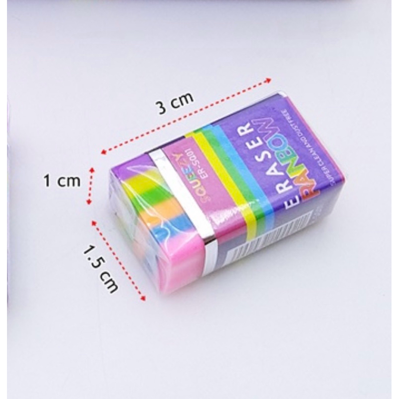 

Hapusan Pensil/ Penghapus RAINBOW (Lapis warna)