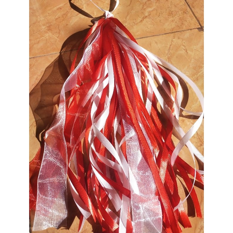 Pita tamborine merah putih untuk menari tamborine edisi 17 agustus