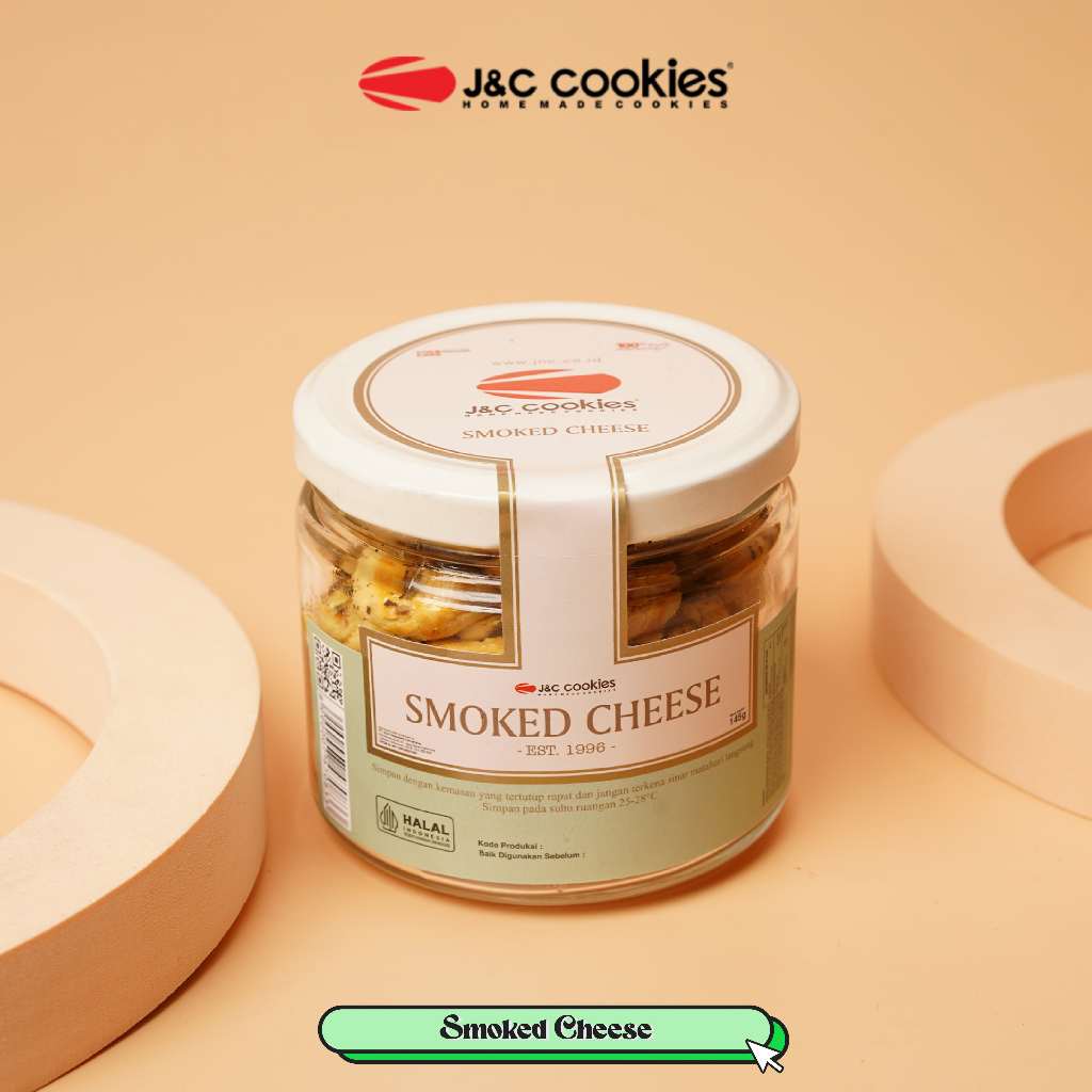 

J&C Cookies Toples Kaca Smoked Cheese