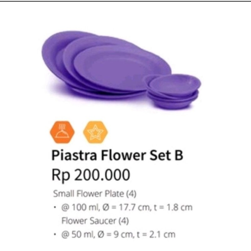 moorlife piastra set B piring cantik