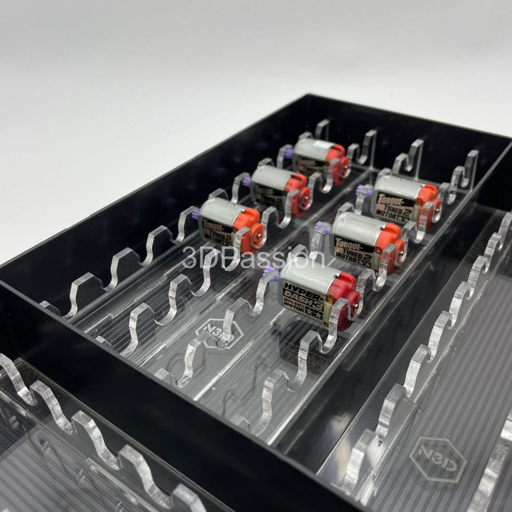 Sekat Tamiya Versus 8050 Dinamo Motor V1 Mini 4WD Aksesoris Tatakan Laci Kotak Box VS 8050 - P3D