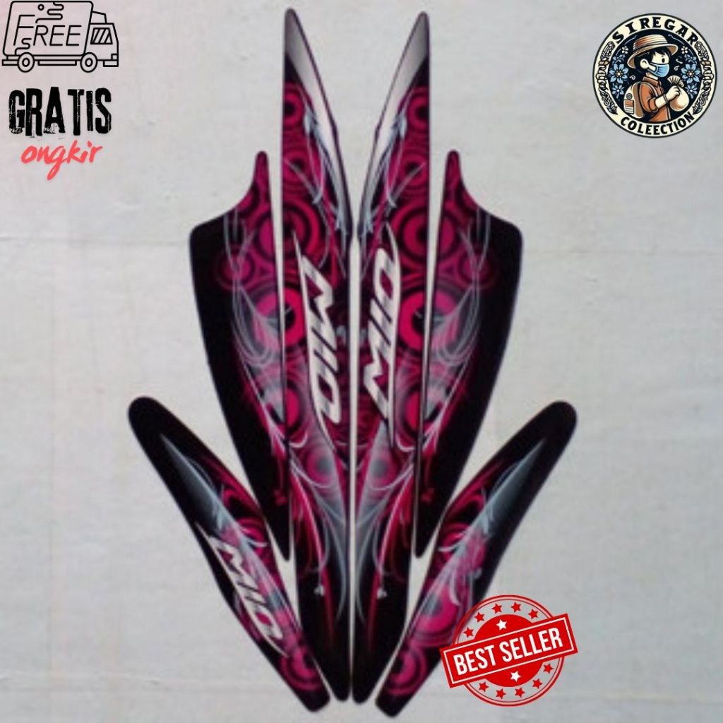 Striping Stiker List Body Standar Motor Yamaha Mio Sporty 2011 Standar List Stiker Mio Sporty 2011