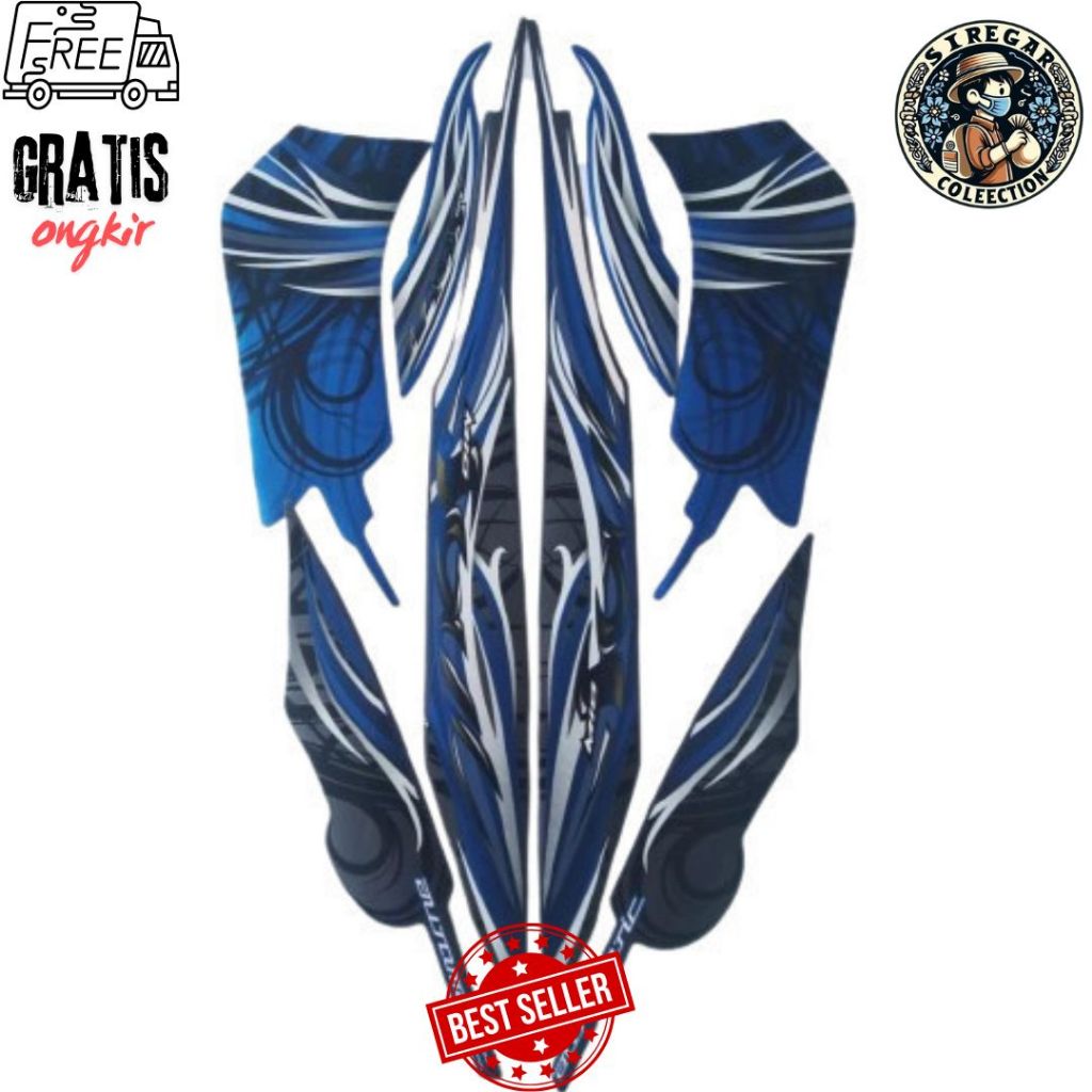 Striping Stiker List Body Standar Motor Yamaha Mio Soul 2009 Standar List Stiker Mio Soul 2009