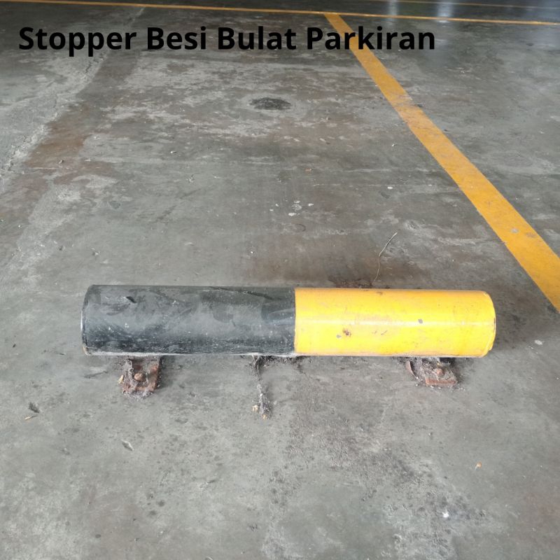 Stopper Besi Pengganjal Ban Batas Parkir Panjang 60 Cm Tebal 2mm