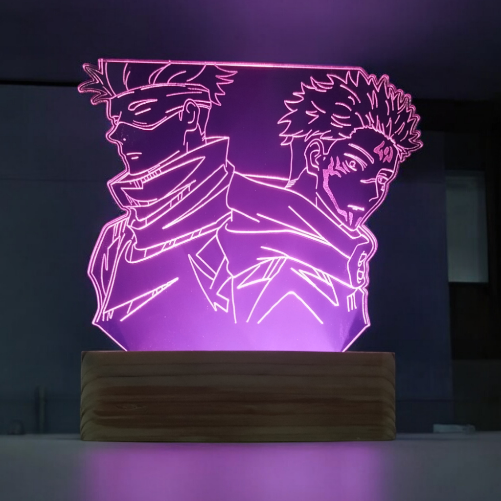 Lampu Hias Lampu Tidur Akrilik GOJO SUKUNA  / Standing Lamp Acrylic LED JUJUTSU KAISEN