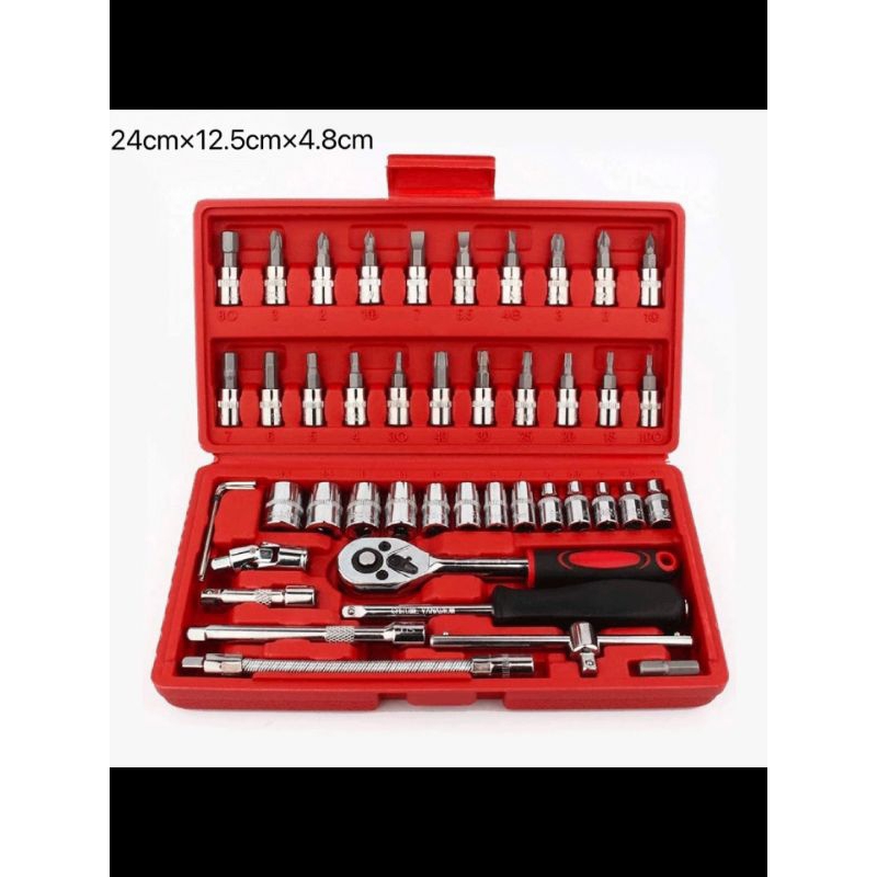 kunci set shock 46 pcs lengkap,motor mobil