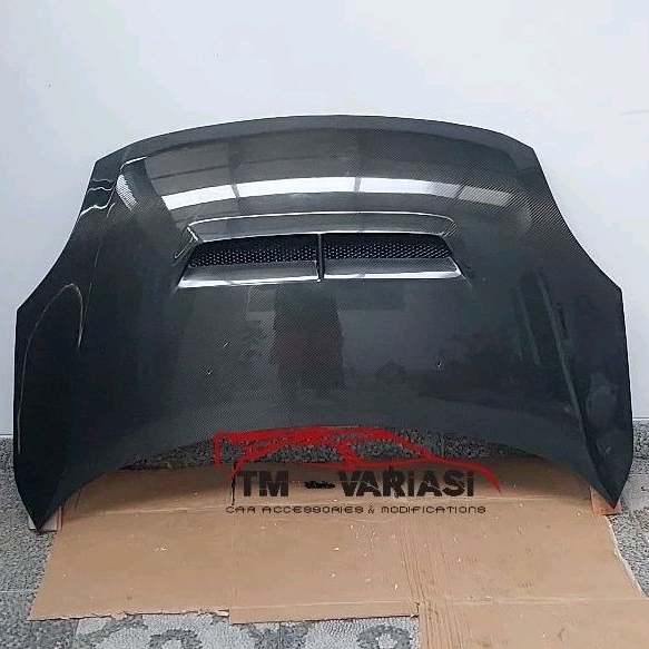 Kap Mesin Carbon Suzuki Swift 2005 - 2012 Sport 2 Holes Style