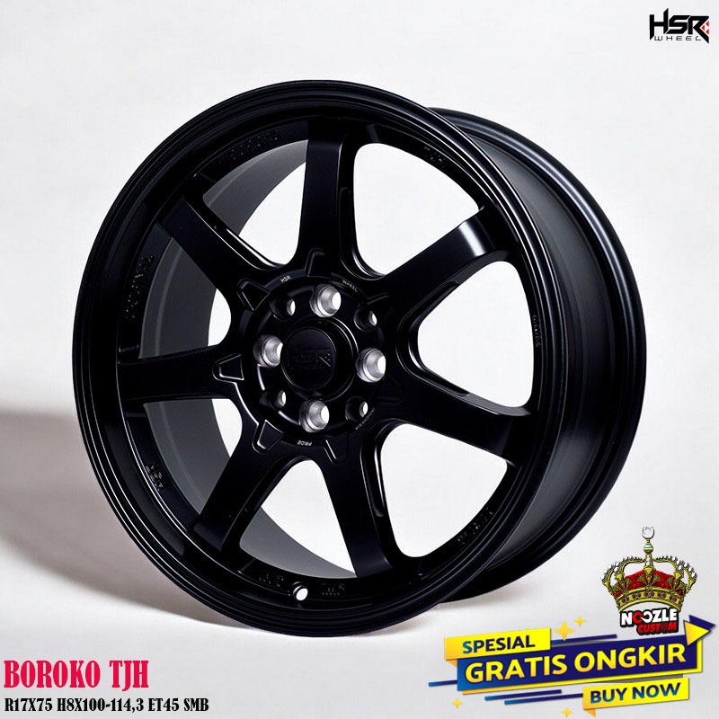 Velg Mobil Racing Jazz Avanza R17 HSR Boroko TJH R17 Velg Mobil Terbaru Baut 4 Double PCD