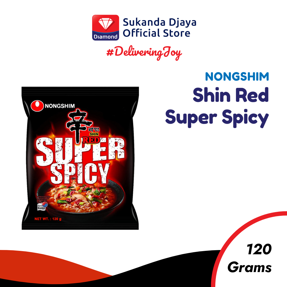 

Nongshim Mie Instan Shin Red Super Spicy 120 Gr