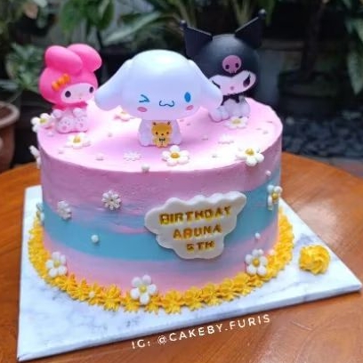 

Tart Cake Custom / Kue Ultah Sanrio / Kue Ultah TANGERANG