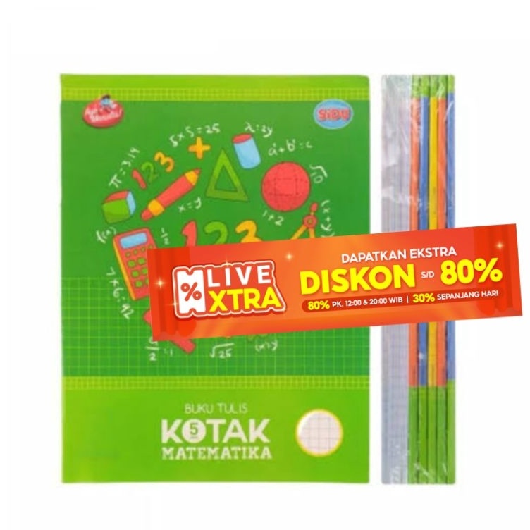 

KODE H84T BUKU TULIS KOTAK MATEMATIKA SQ5 SIDU 38 Lembar packISI 1