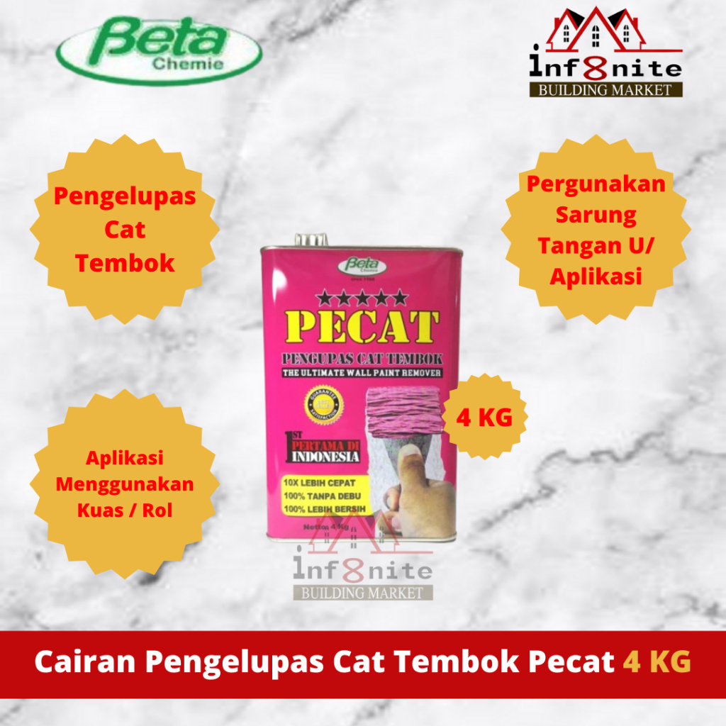 Perontok Cat Tembok Pengelupas Cat Tembok Paint Remover Pecat 4 KG