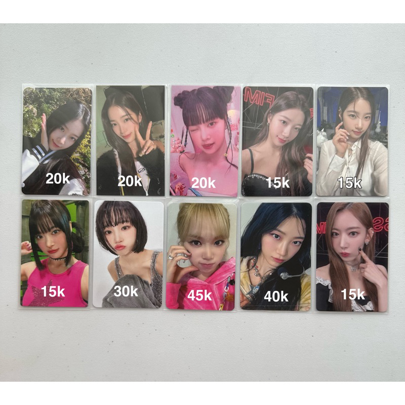 lesserafim chaewon kazuha eunchae sakura pc photocard tc easy unforgiven fearless