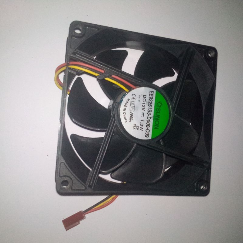 FAN 8CM KIPAS ORIGINAL SUNON EE92251S3-D000-C99 12V 1.3W 3PIN GARANSI
