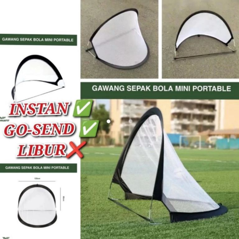 KODE J23T Gawang sepak bola mini portable latihan bola sepakbola foldable kecil