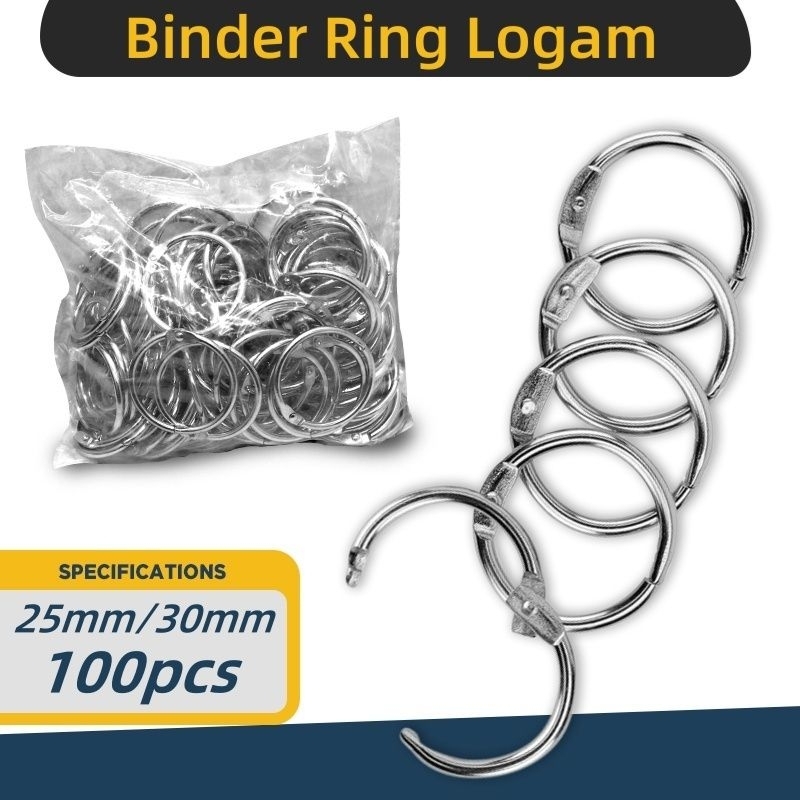 

100pcs ring binder buka tutup termurah Seindonesia