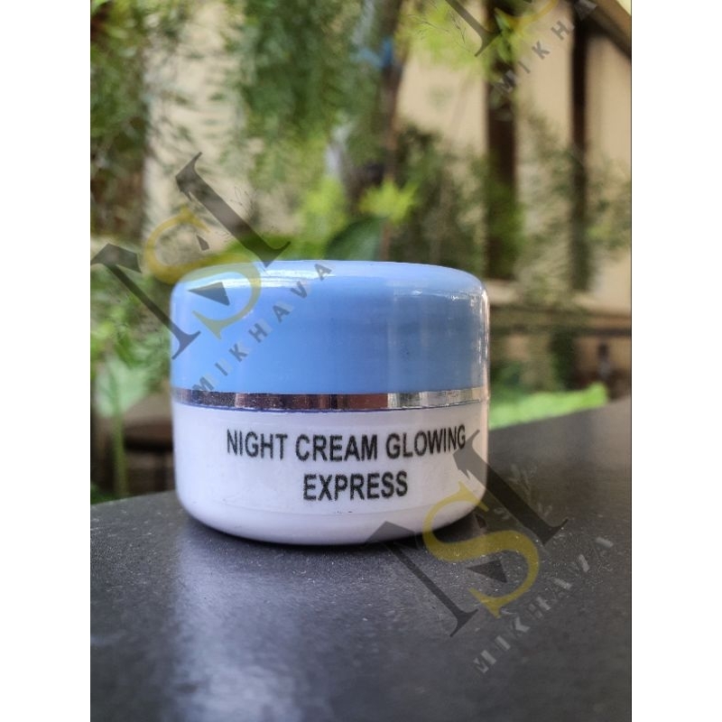 cream malam glowing express/Night glowing express original