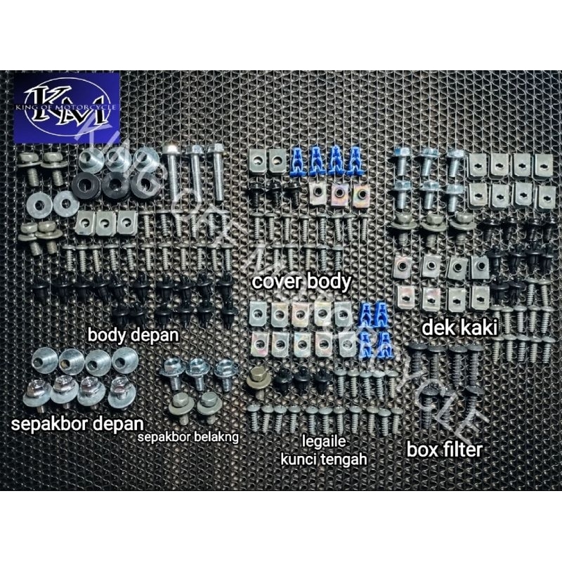 Baut Honda All new Pcx 160cc-Baut body lengkap HONDA All new pcx 160cc