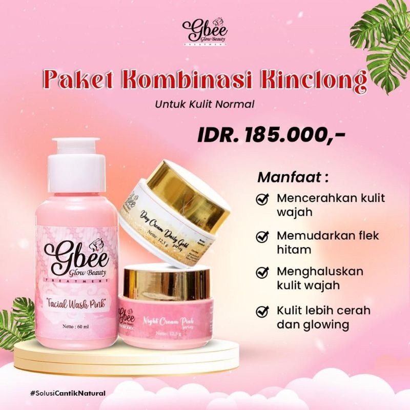 GBEE PAKET KOMBINASI KINCLONG || SKINCARE GBEE ORI