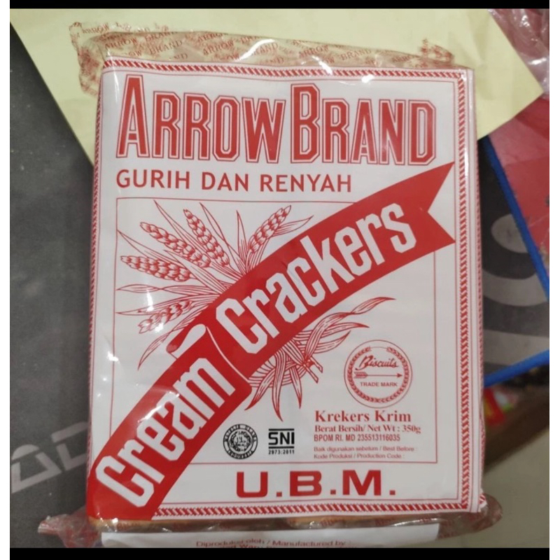 

Arrow Brand Crackers Cream dan Malkist UBM 360 gram