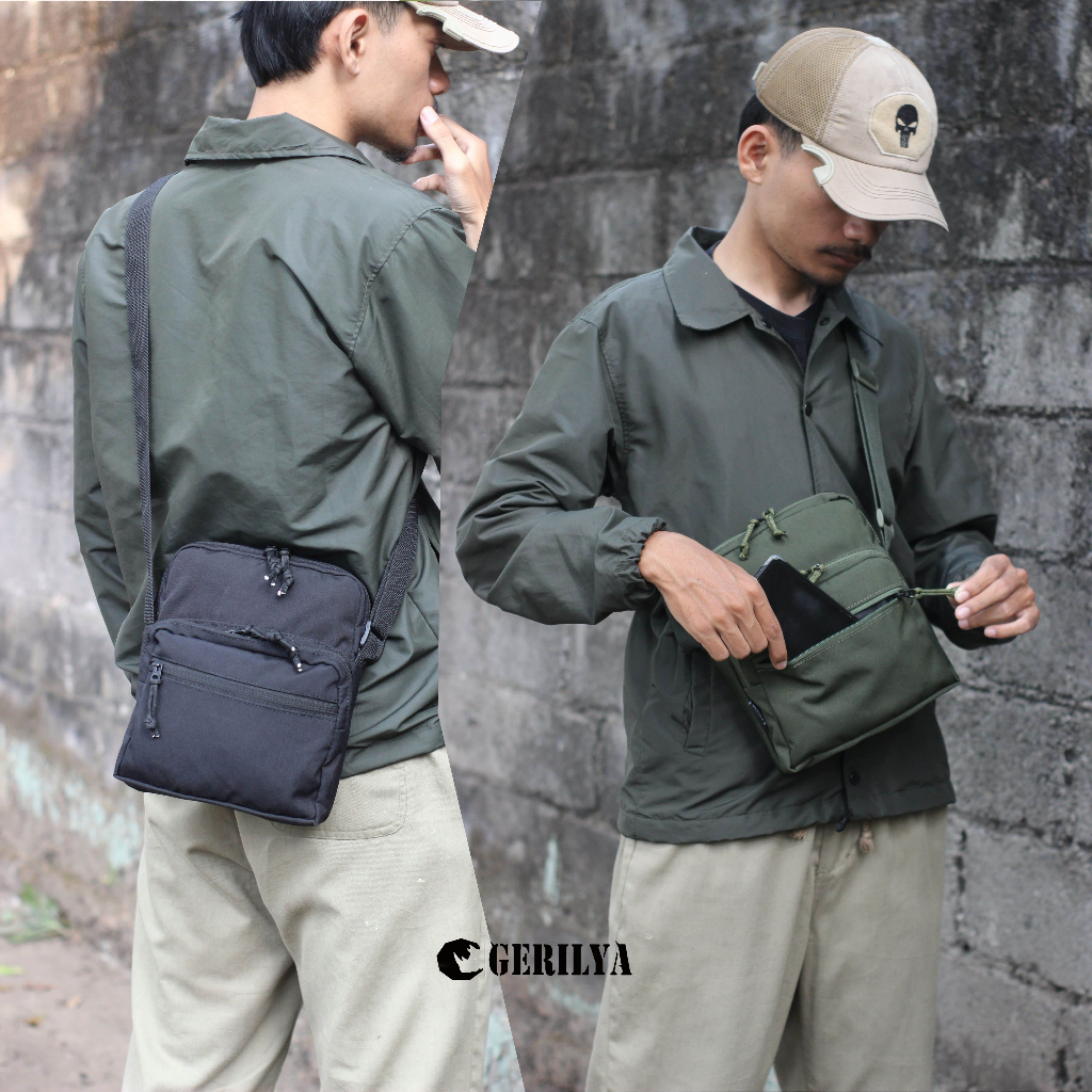 Gerilya | Alpa slingbag taktis multifungsi | tas selempang pria tactical army multifungsi | EDC | ta