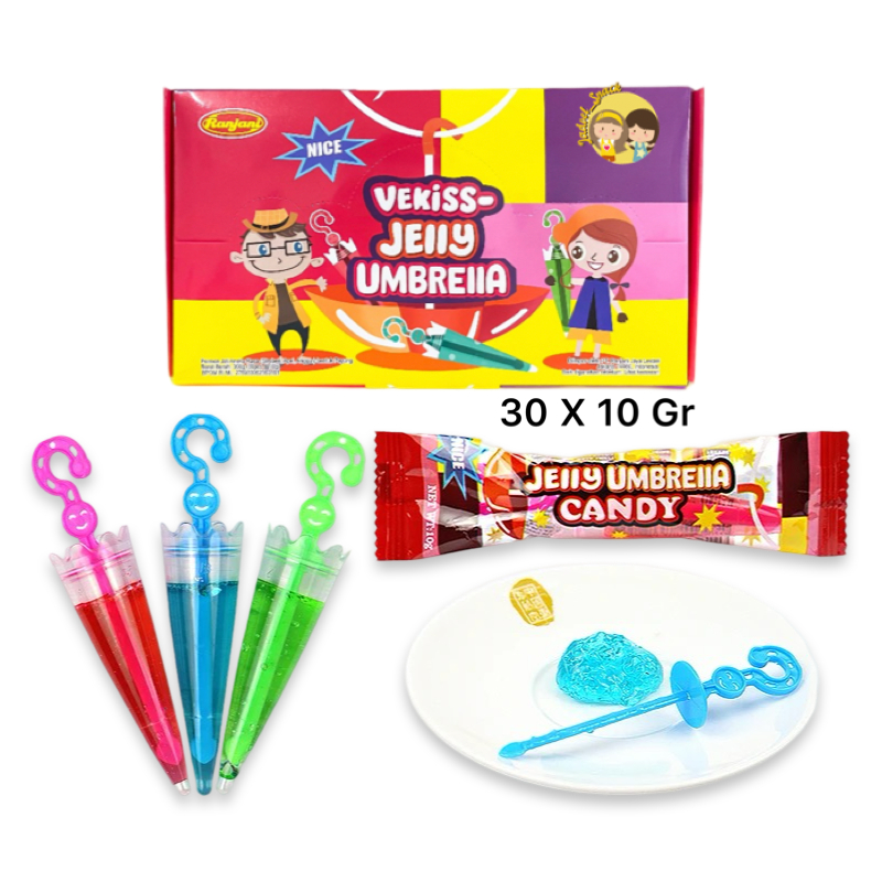 

GROSIR - Permen UMBRELLA VEKISS 30 X 10 GR Jeli candy Rasa Buah by Jadoel_Snack