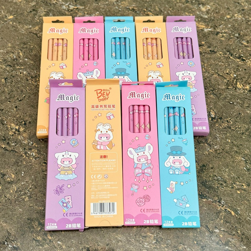 

(12pcs) Pensil 2B HB Karakter / Pencil Kayu 2B HB Fancy Kartun Lucu (PEN-2796U2)