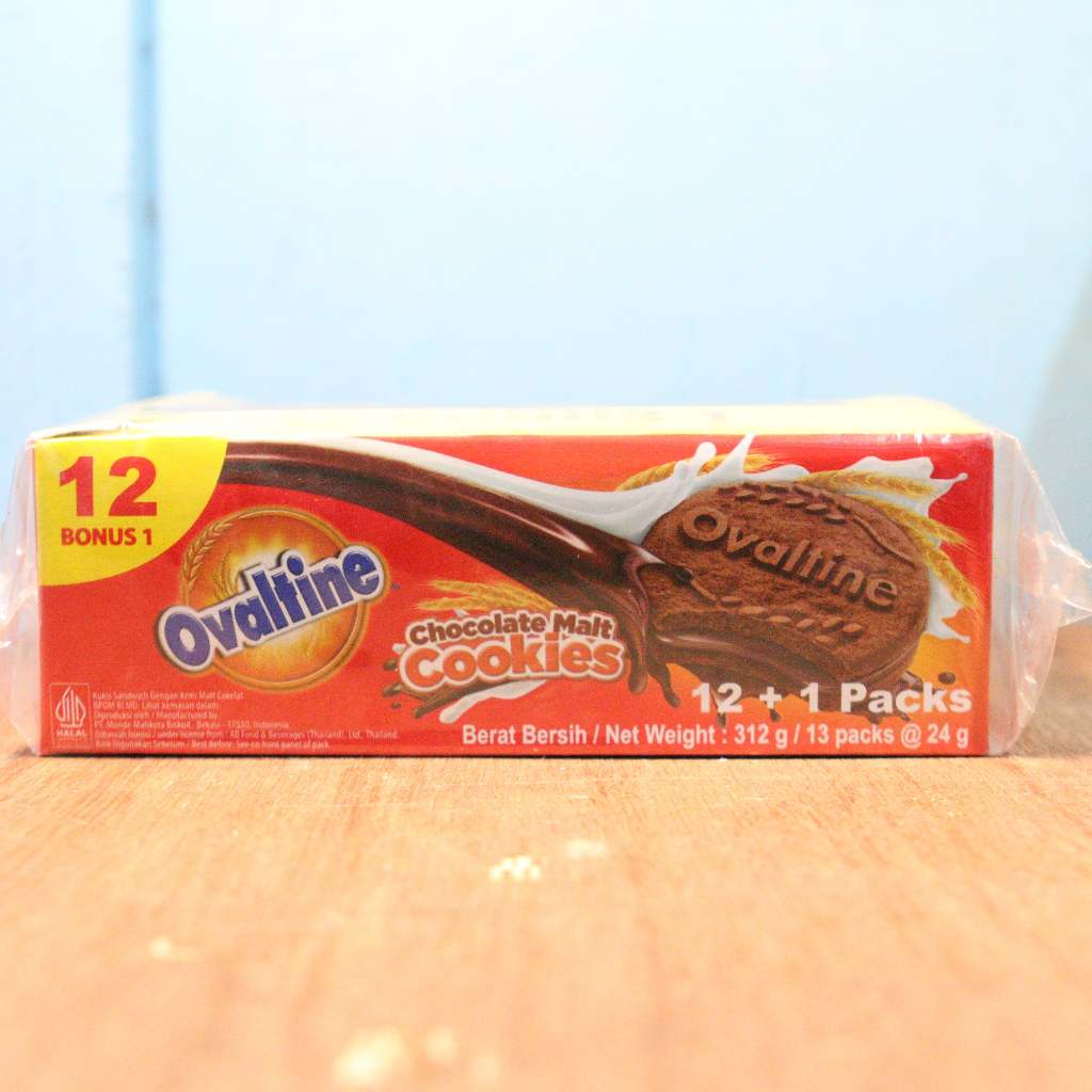 

Ovaltine Chocolate Malt Cookies 312 gr /Box (isi 12)