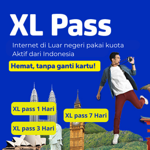 PAKET DATA INTERNET ROAMING XL PASS INTERNETAN DILUAR NEGERI PAKAI KUOTA AKTIF DARI INDONESIA