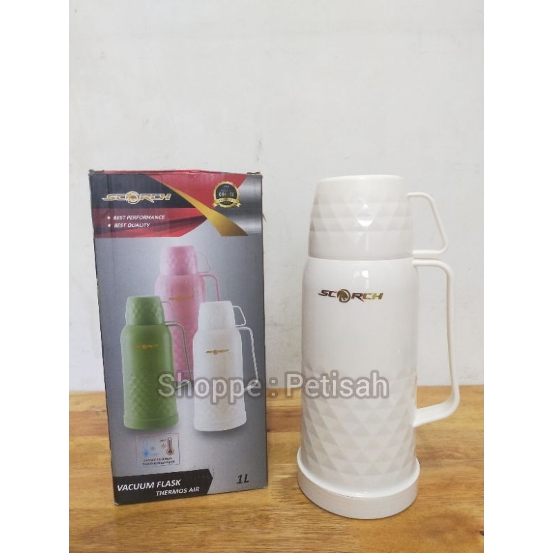 Termos Air Panas Scorch 1 Liter / Vacuum Flask Scorch 1 Liter / Termos Kaca 1 Liter / Termos Air Pan