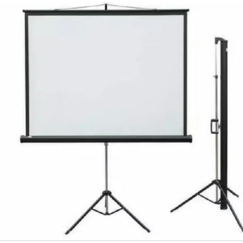 Proyektor / Layar proyektor / Secren Layar Proyektor Tripod 70"