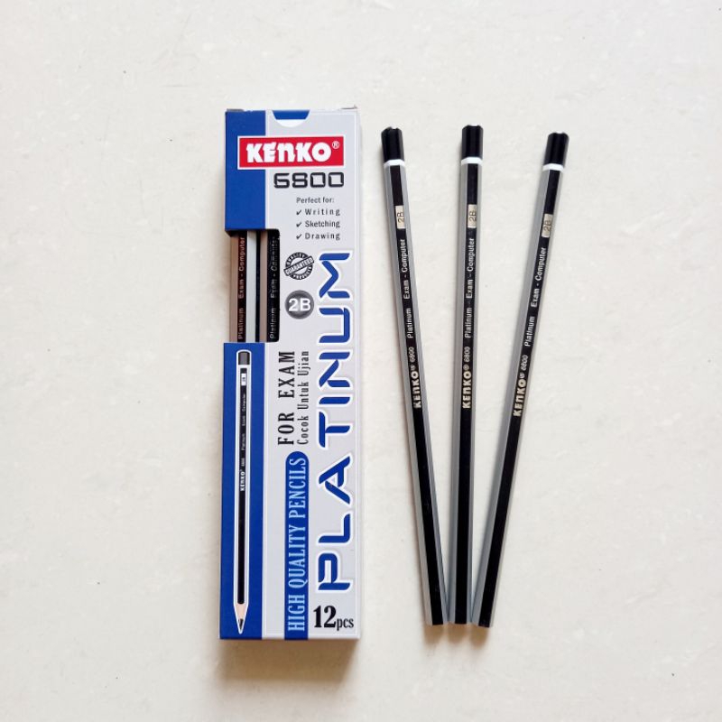 

[ LUSIN MURAH ] Pensil 2B Kenko 6800 Platinum Pencil