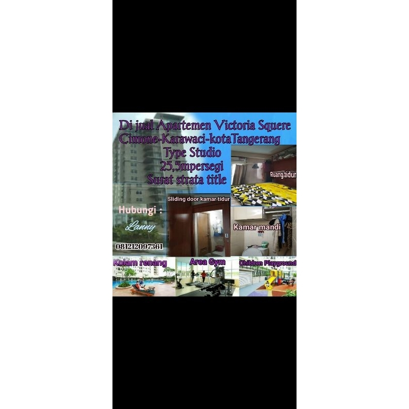 ApartemenStategisCimoneTangerang,Dijual murah utk diundi