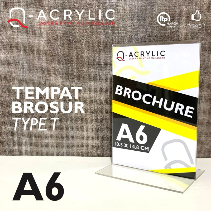

Tempat Brosur Akrilik | Tempat Qris | Tent Card Akrilik Display | Tent Holder