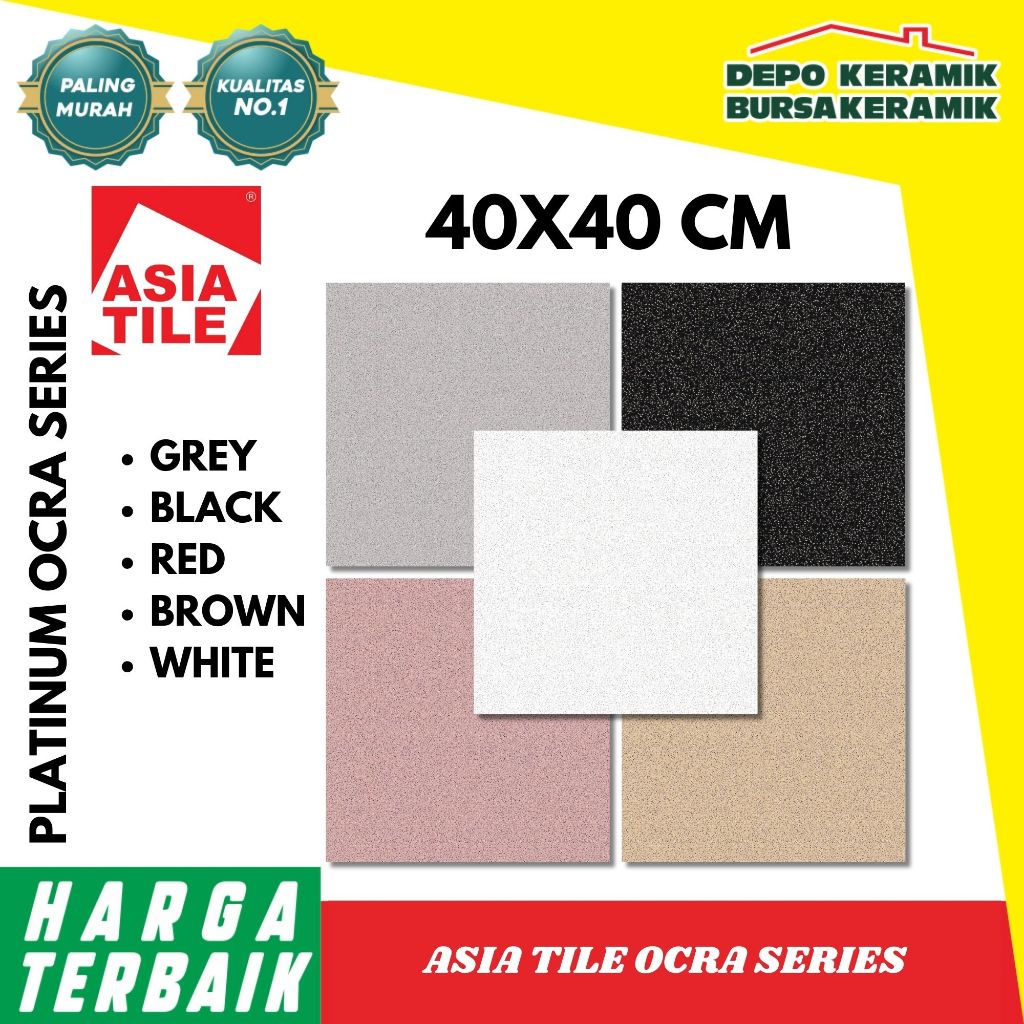 Keramik Glossy 40x40 OCRA SERIES -ASIA TILE- Marble