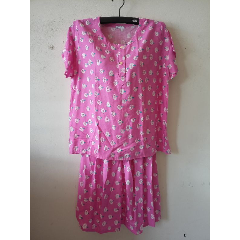 BabyDoll lengan pendek model Agogo LD 110 cm katun rayon sritex