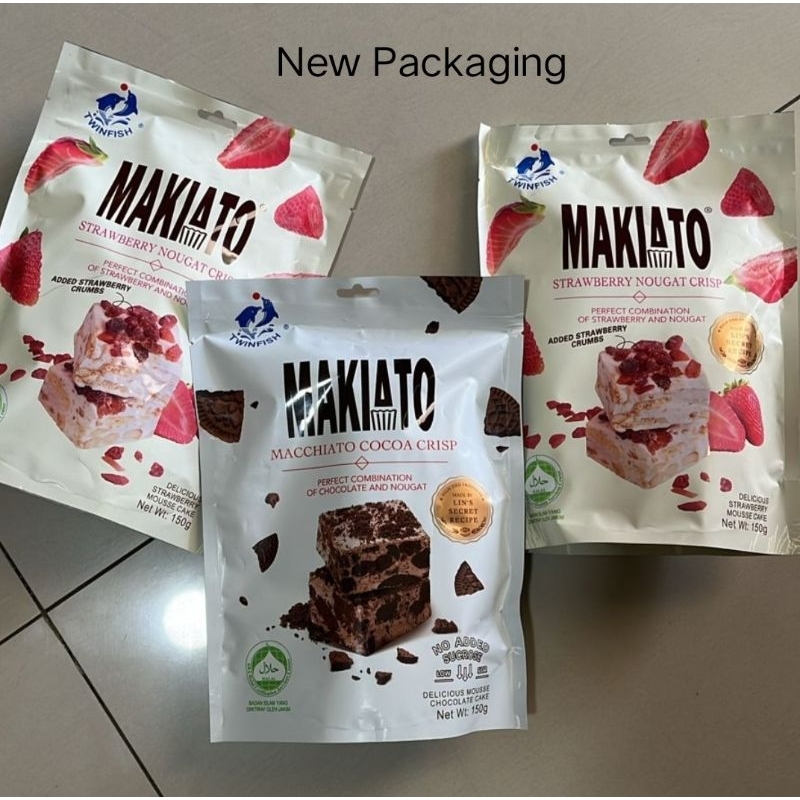 

Twin Parrot Makiato / Macchiato Cocoa Crisp & Strawberry Nougat Crisp 150gr