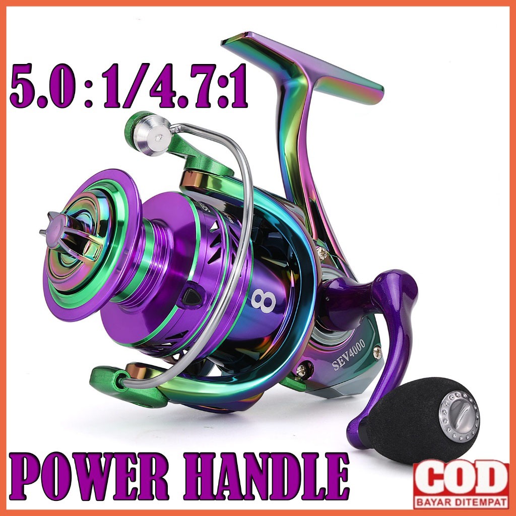 Reel Pancing13+1BB  5.2:1 4000 Series Joran Pancing Tackle Pesca Reel Pancing Putar Reel Fishing Ree