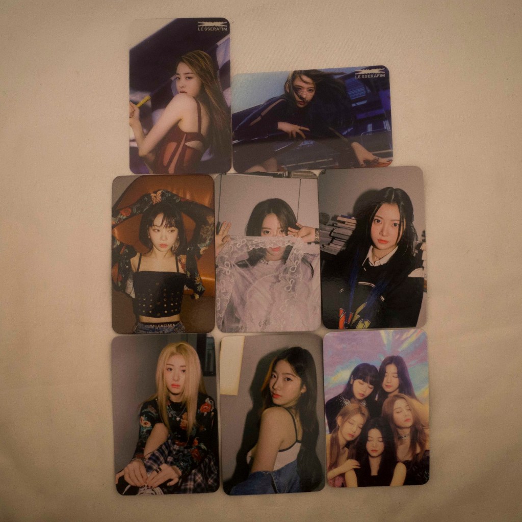 Official Le Sserafim Fearless, Antifragile Photocard PC (Sakura, Kim Chae-won, Huh Yun-jin, Kazuha, 