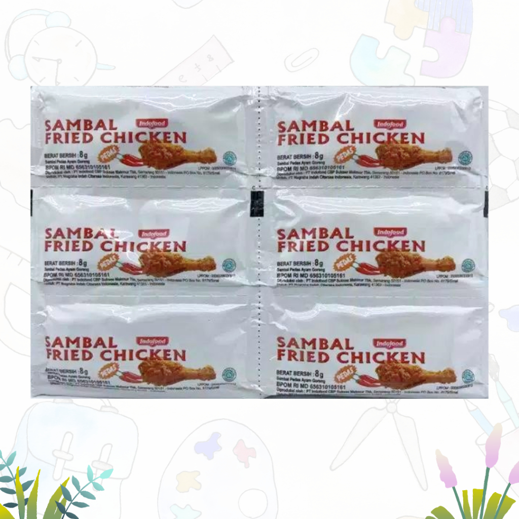 

Sambal Indofood Fried Chicken Pedas 24x8ml (pack)
