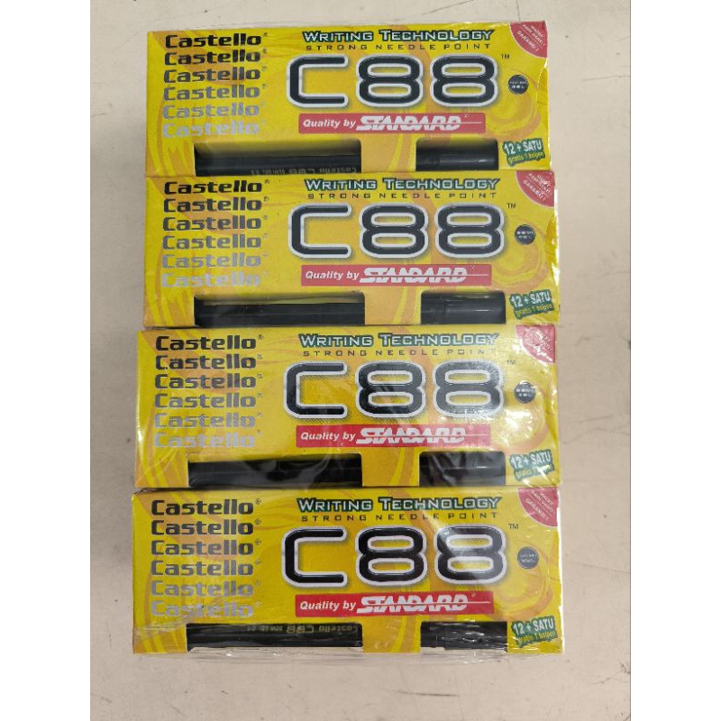 

Pulpen Standard/Bolpen Standard Castello C88 Hitam