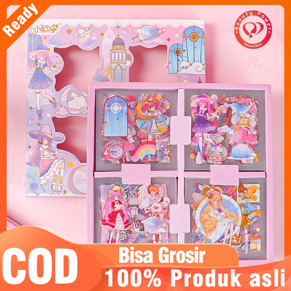 

100 Lembar Stiker Motif Kartun Korea Lucu Anti Air Dekorasi Handbook Scrapbook DIY