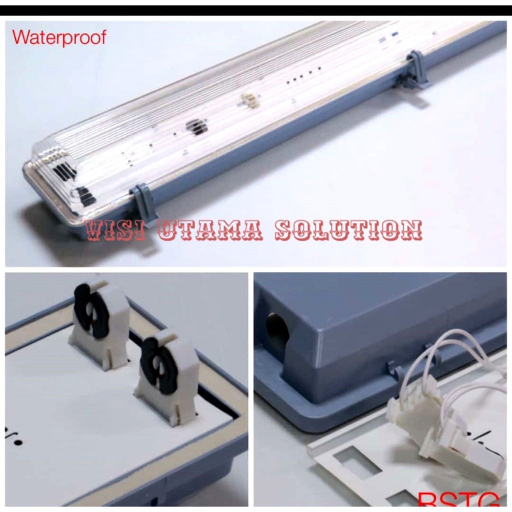 Kap Lampu Waterfroop TL 1X18 Watt - 2X36 Watt PHILCO